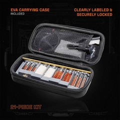 GRITR Universal Multi-Caliber Pistol, Rifle & Shotgun Cleaning Kit w/ Case