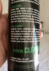 5oz Clenzoil FLD & RGE CLP Gun CLNR & Lubricant – Trigger Spray -8 oz Used BTL
