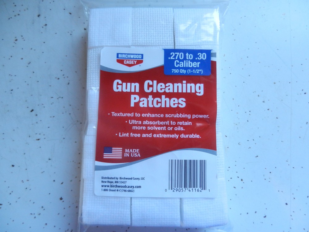 Birchwood Casey BWC Gun Cleaning 750 Patches; 270-30 cal; 1-1/2″; 41162