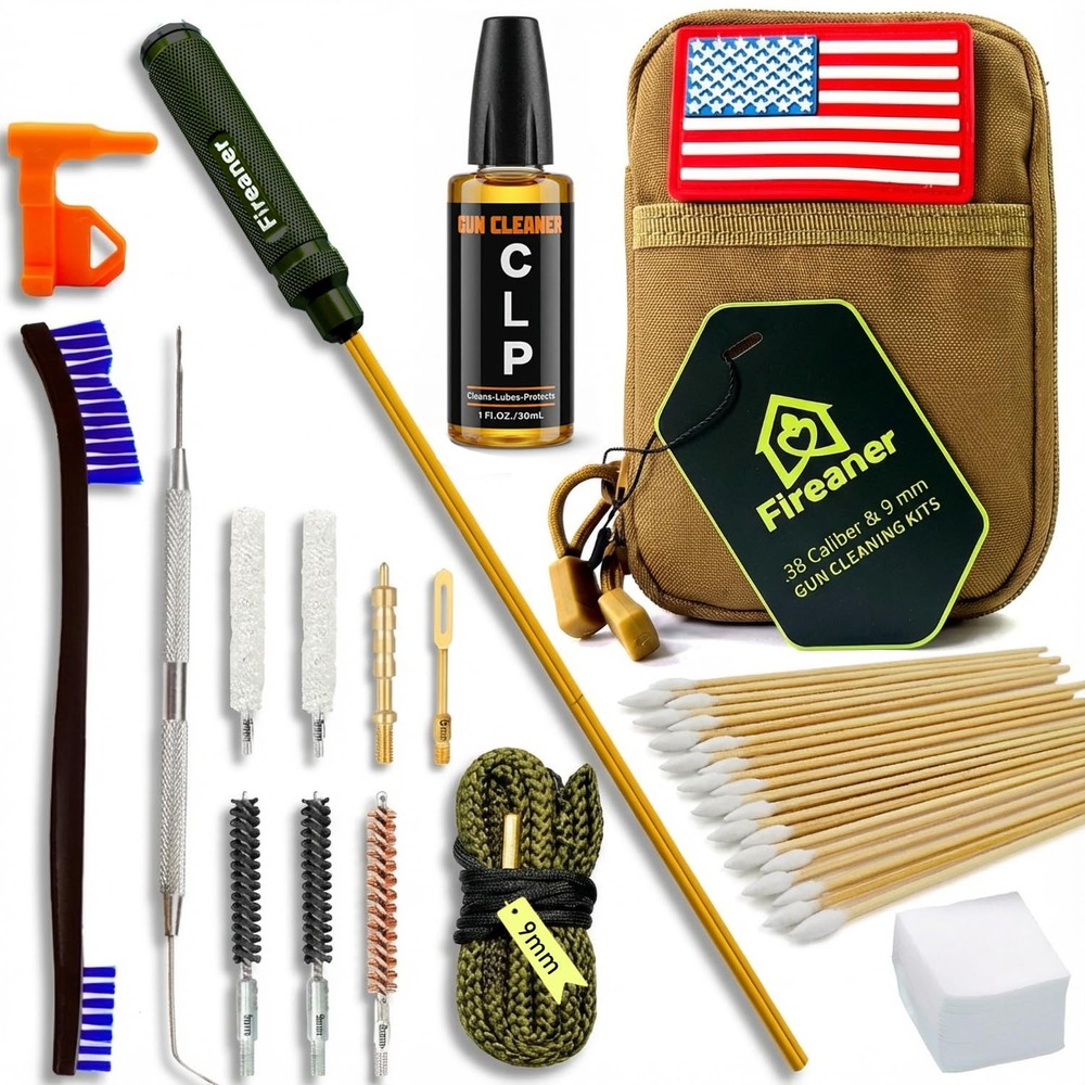 9mm Pistol Basics Single-Caliber Cleaning Kit, Handgun Cleaning kit for .357 …