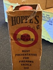 Vintage/Antique Hoppes Gun Grease, Gun Oil, and Nitro Solvent