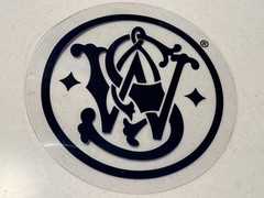 S&W Smith & Wesson Logo Clear and Blue Counter Mat