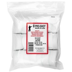 Pro-Shot Cotton Cleaning Patches For .270-.38 Caliber 2″ Round – 2500