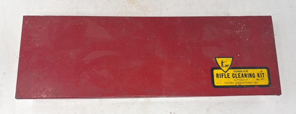 Vintage Outers 477 Gunslick Cleaning Kit 1960s + Rifle Brush Tin