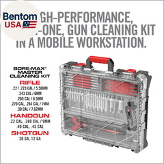 Bore-Max Master Cleaning Kit & Mobile Workstation – Gun Cleaning Kit with Brushe