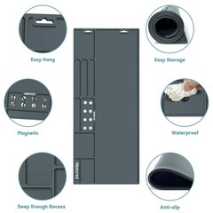 Gun Cleaning Mat with Magnetic Features, Anti-Slip Rubberized Workbench Protecto