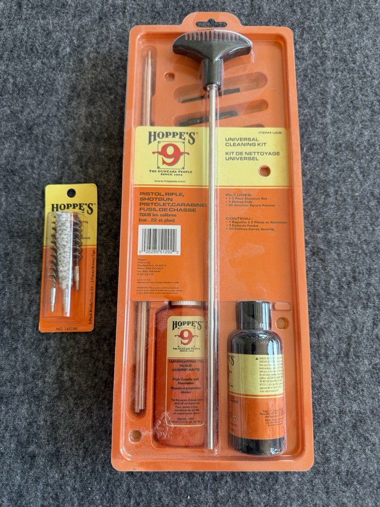 Hoppe’s No. 9 Cleaning Kit with Aluminum Rod (U22) New w/ 1451 Bk Swob Kit