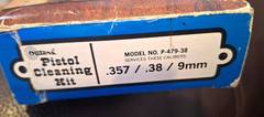 1978 OUTERS Pistol Cleaning Kit Vintage For .357 / .38 / 9mm W/engraved Case