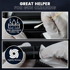 “800PC Gun Cleaning Supplies with Storage Box Lint-Free 2” Gun Cleaning Patch..