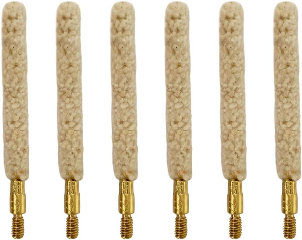 .22 Cal Bore Mop Gun Cleaning Brush for 22Lr Rifle Pistol Handgun Cleaning (6 Pi