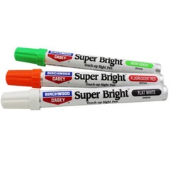 Birchwood Casey Super Bright Paint Pens Neon Green,Fluorescent Red,Flat White