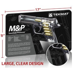 TekMat Original Gun Cleaning Mat – 17″ X 11″ – Smith & Wesson M&P Cutaway