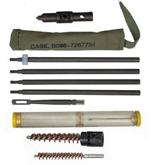 M1 Garand Buttstock Cleaning Kit,Oiler Brass Brush 8-32 TPI 5PC in Green Pouch