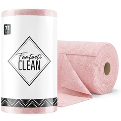 Fantasticlean Microfiber Cleaning Cloth Roll -75 Pack Tear Away Microfiber