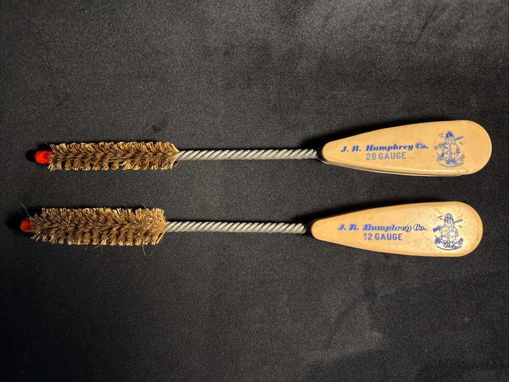 Vintage J R Humphrey Co. 12 Gauge & 28 Gauge Cleaning Brush Lot