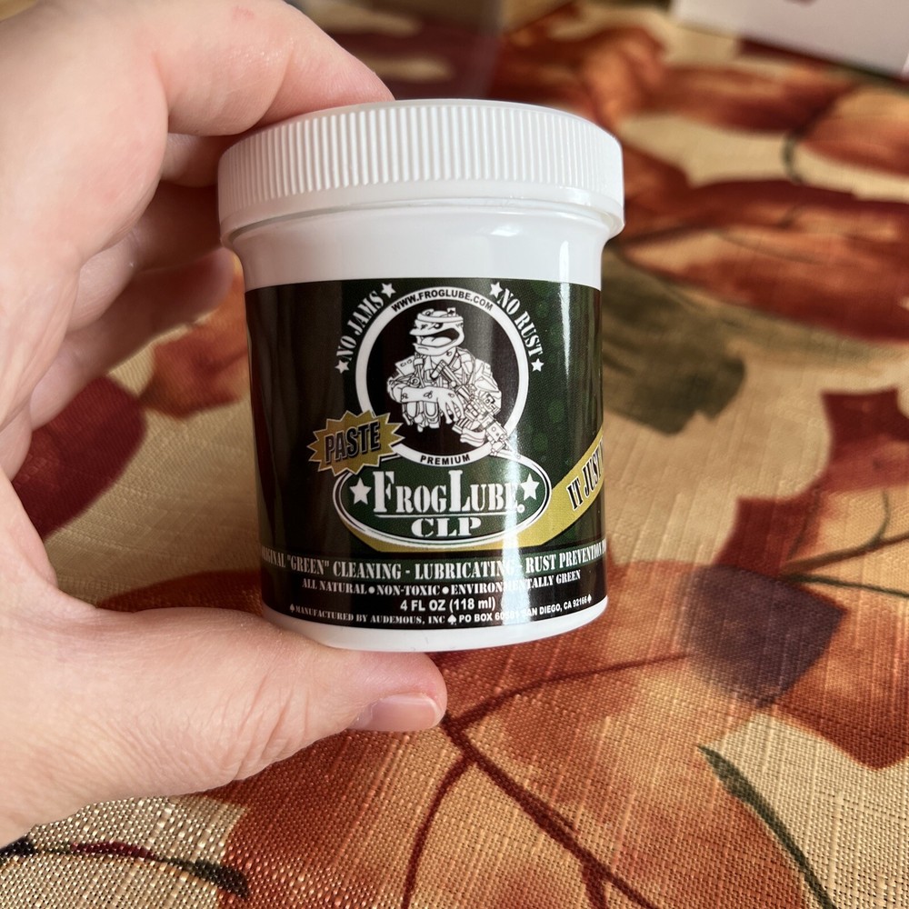 FrogLube CLP Paste 4 oz 4fl oz jar. Cleaning, lubricating and rust prevention pr