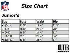 Outerstuff NFL Junior Girls Wide Receiver Long Sleeve Boat Neck SJuniors Small(3