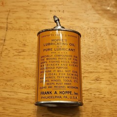 Hoppe’s High Viscosity Lubricant Metal Tin Vintage Very Penetrating Non-Gumming
