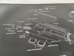 WHEELER DELTA SERIES GUN MAINTENANCE MAT 156824 Exploded View Rubber Back NEW