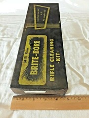 Vintage Mill Run Brite Bore Rifle Gun Cleaning Kit w/ Brite Bore Lubricating Oil
