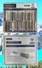 Stainless-Steel Bore Brush [8-Size Set] Wire Brush for Power Drill, Metal Cle…