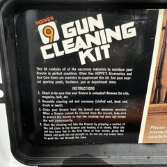 Vintage Hoppe’s 9 Gun Cleaning Kit Original Case, Solvent, Oil, Rods -USA