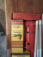 Vintage Outers Gunslick Shotgun Cleaning Kit Metal Box Partial Original USA