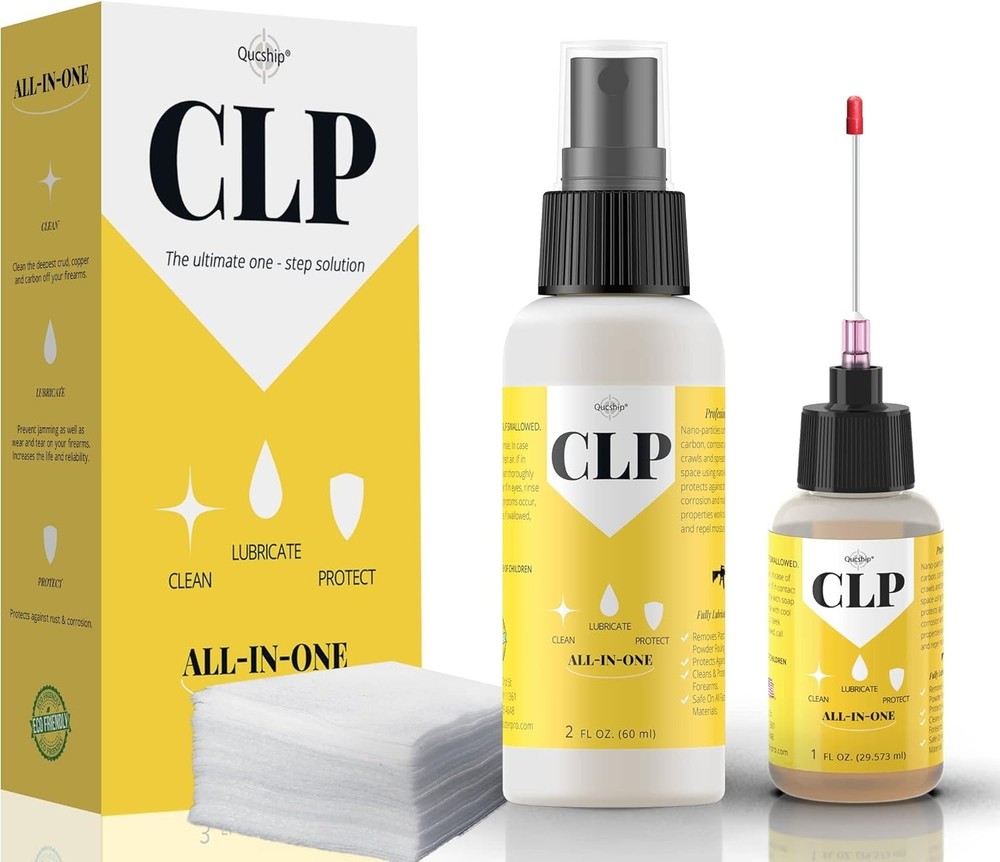 Gun Oil 2 oz & 1 oz Needle Oiler Gun Lubricant, Multi-Purpose Gun Cleaning Kit P