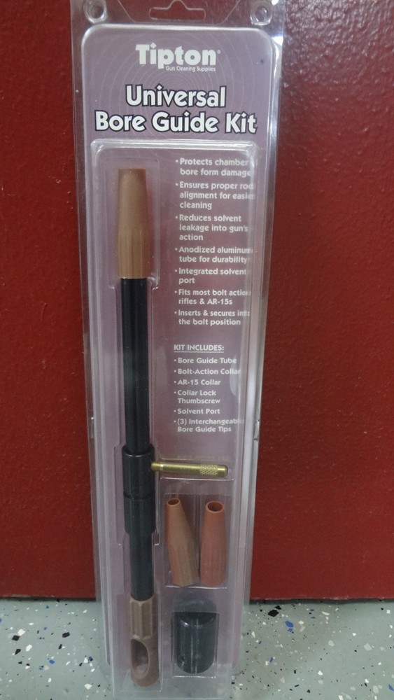 Tipton Universal Rifle Bore Guide Kit Gun Collar Bolt Action .17 To 7.62mm *NIB