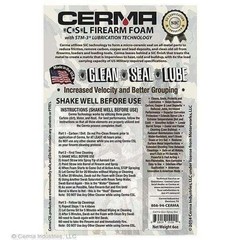 Cerma Ceramic C•S•L Firearm Foam & Grease STM-3 SiC Gun Cleaner Lubricant USA