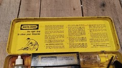Vintage Brite-Boer Deluxe Gun Rifle Cleaning Kit in Yellow Tin Box