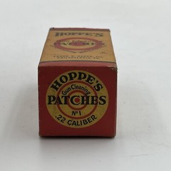VTG New NOS BOX Hoppe’s Gun Cleaning Patches .22 Cardboard General Store Display