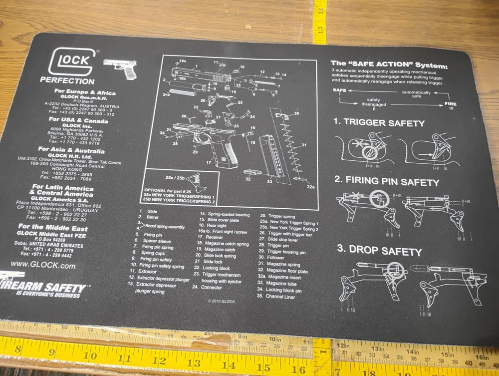 TekMat Ultra Premium Gun Cleaning Mat – 20″ X 15″ – Glock Gen 5 B13