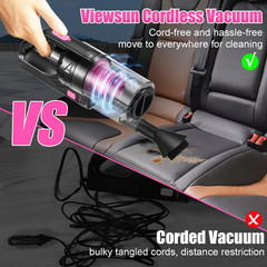 Cordless Car Vacuum Cleaner 8000PA High Power Handheld Kit with Accessories for