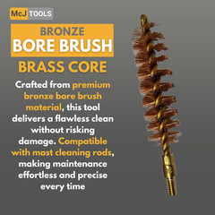 Pistol Brass Core Bronze Bore Brush (10Pack 45 Cal Brasscore)