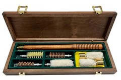 SHOTGUN Cleaning Kit 12 / 20 ga Wood box w/Snap Caps – Free Personalization