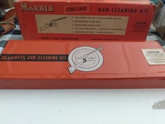 Vintage Marbles .30 cal Cleaning Kit Steel Case With Cardboard Slip Cover LOOK!