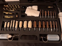 iunio Gun Cleaning Kit Universal Gun Cleaning All Caliber with Mat and Carryi…