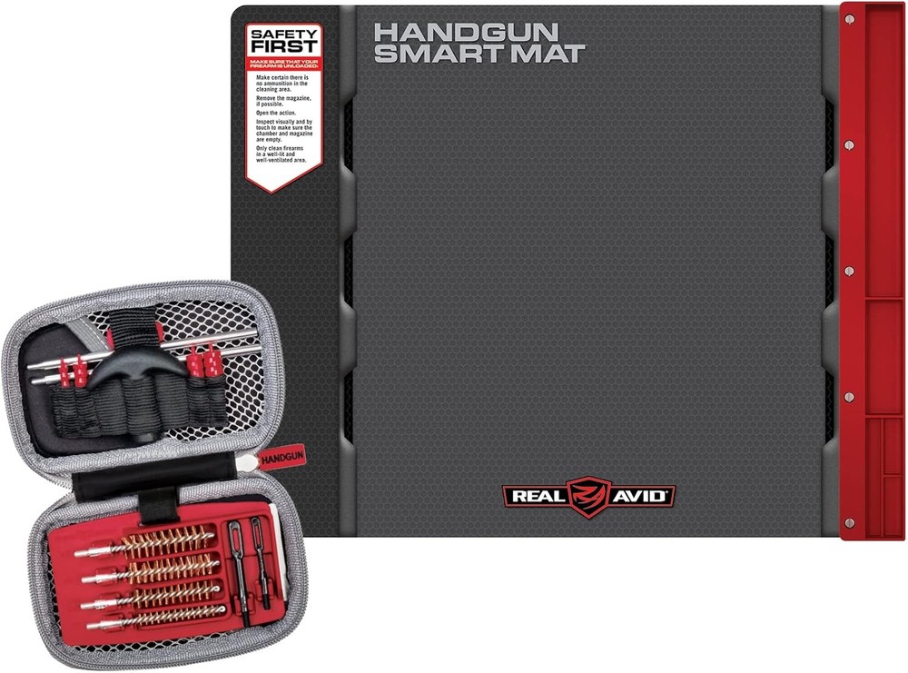Handgun Cleaning Kit Includes Gun Cleaning Mat 19×16 W/ Magnetic Parts Tray
