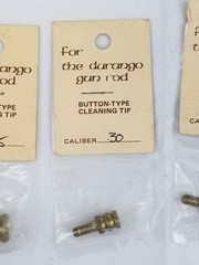 NOS Lot of 7 Button Type Brass Cleaning Tips For The Durango Gun Rod Jag Swab