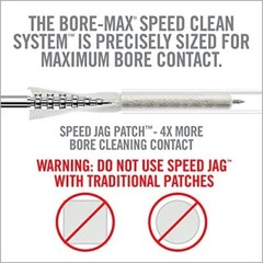Real Avid Bore-Max Speed Jag and 25 Patches, Bore Cleaning Jag Gun Patch…