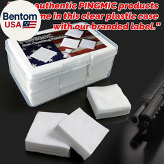 1800/1400/600 Gun Cleaning Patches in Box, 2″ Highly Absorbent Cloth, Lint-Free