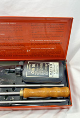 Vintage Marbles Gun cleaning kit, Tin box Original sleeve, Unused Excellent