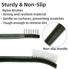 20 Pack Miaozhun Double-Ended Gun Cleaning Brush, 7 Inch Nylon Bristle Black