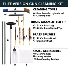 Raiseek Gun Cleaning Kit Elite Version for 5.56 Cleaning Kit .22 Rifle Gun Cl…