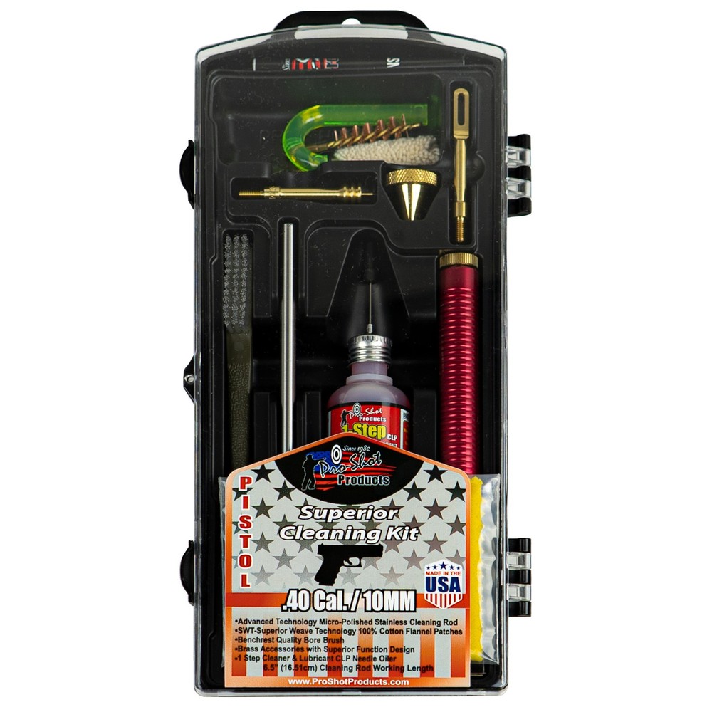 Pro-Shot P4010KIT Classic Box Kit .40/ 10mm Pistol/Yellow Plastic Case