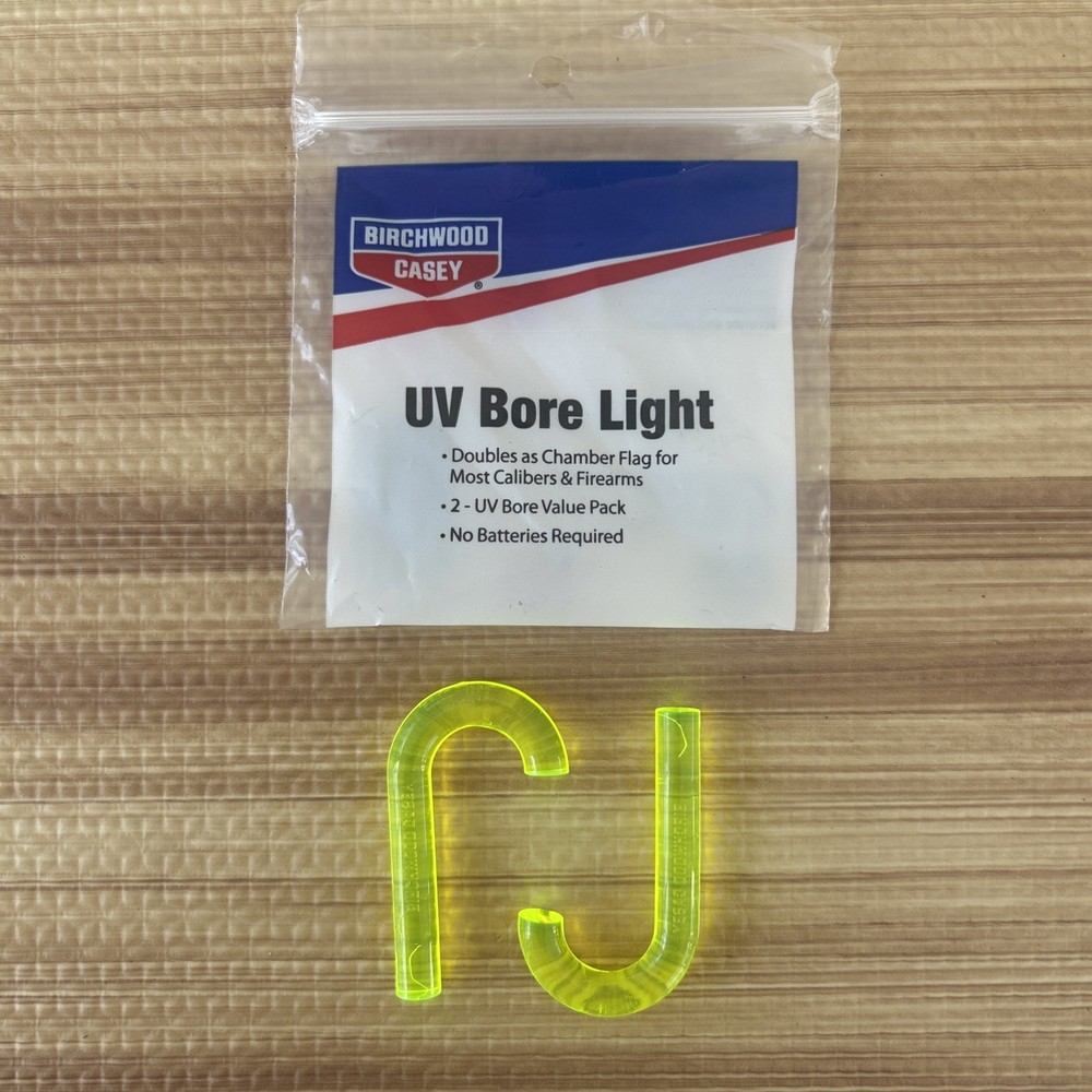 (2 PACK) UV Fiber Optic Bore Light / Chamber Flag C48-53