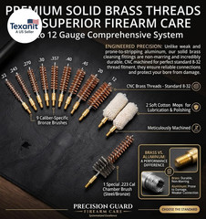 Gun Cleaning Kit Universal Supplies for Rifle Pistol Shotgun with Portable Carry
