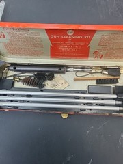Vintage Sears Roebuck and Co. No.2140 12-16 ga Gun Cleaning Kit Metal Case