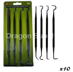 New 40pc Gun Cleaning Double Ended Pick Nylon Set Crafts Electrical Auto 7-1/4”